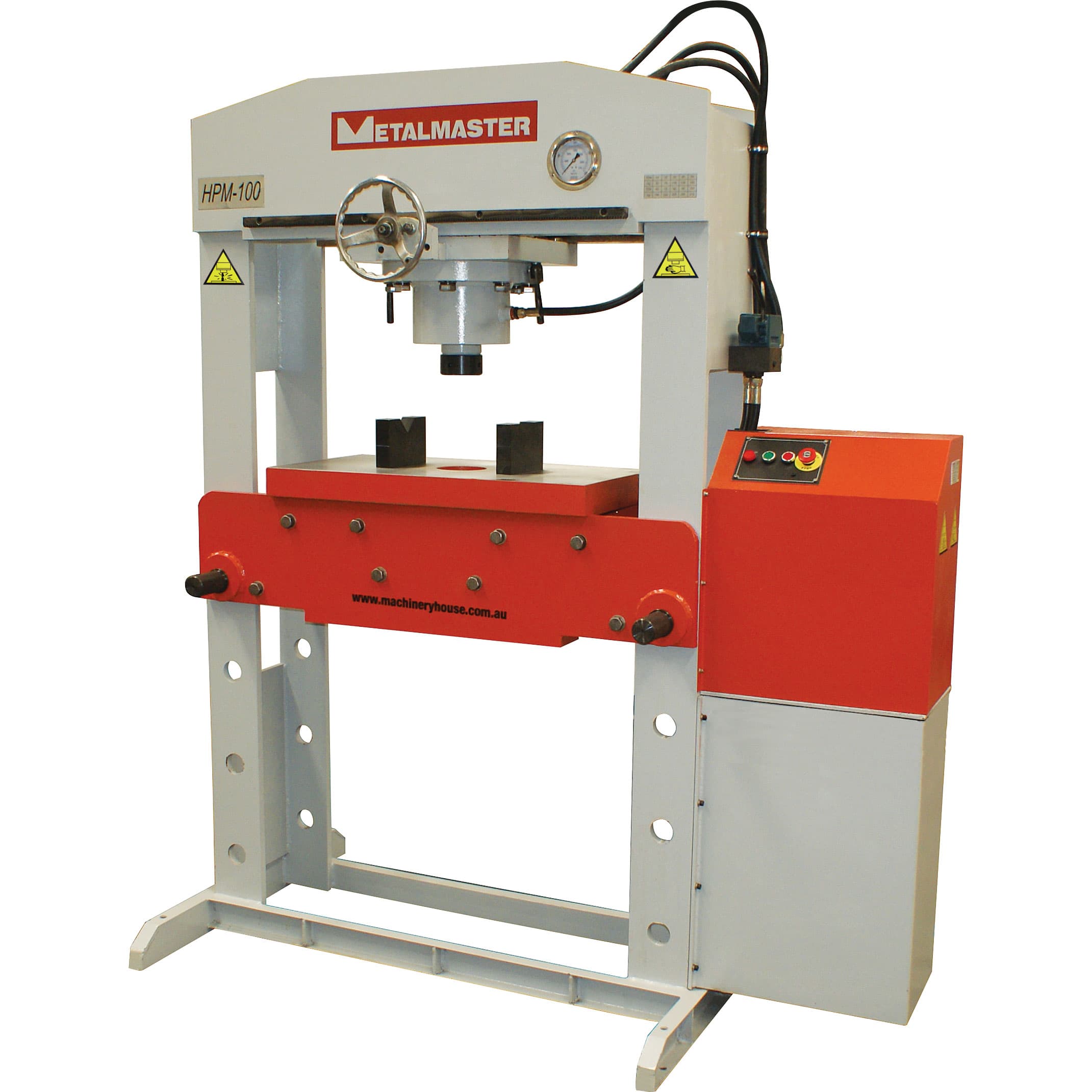 HPM100T Industrial Hydraulic Press (415V) 100 Tonne Sliding Cylinder