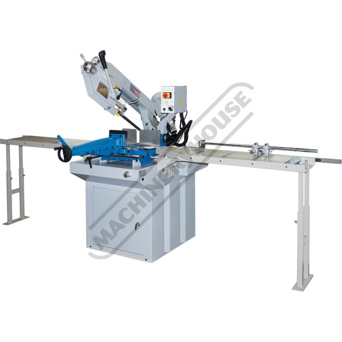 EB330DSC Swivel HeadDual Mitre Metal Cutting Band Saw with Conveyor