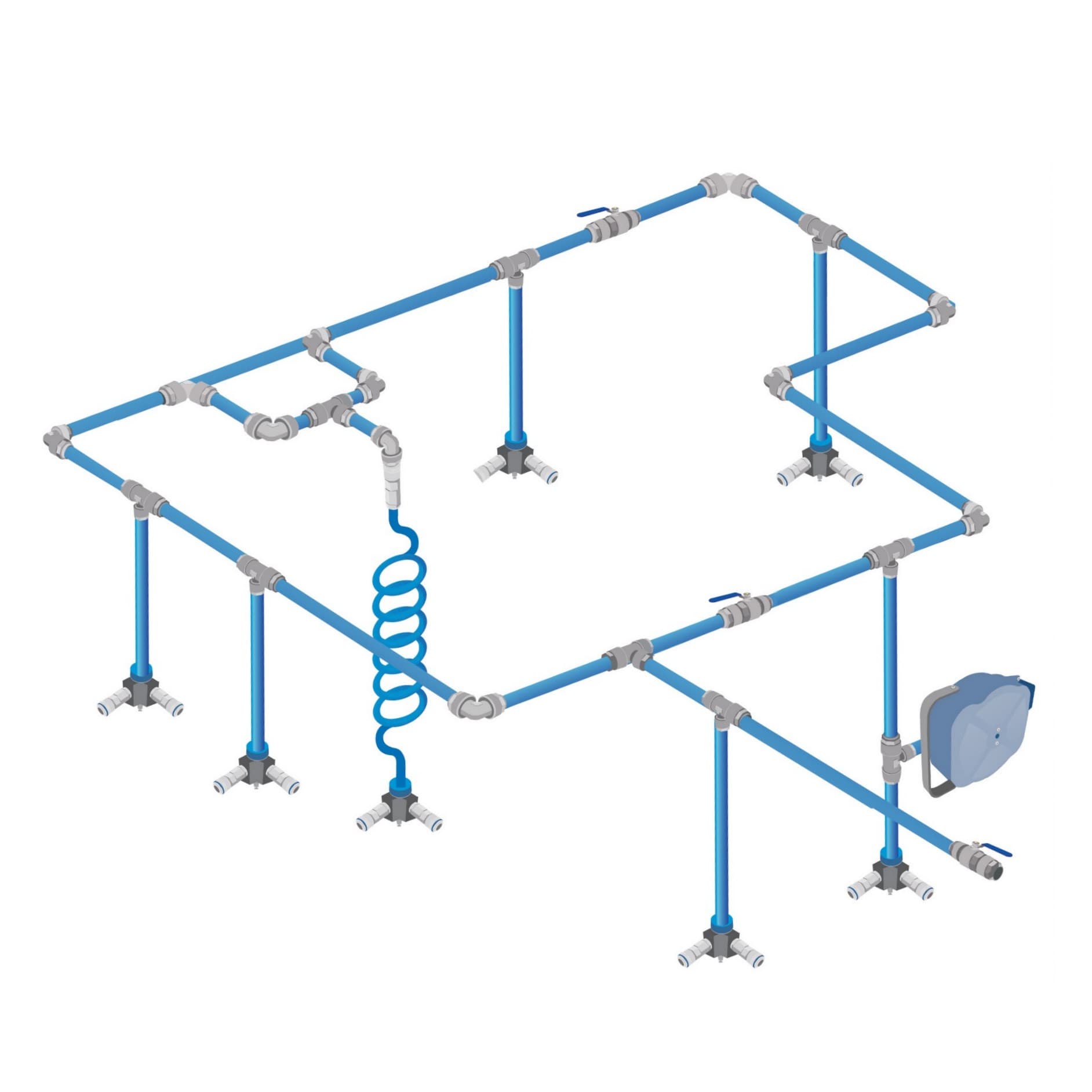 pipe racking system COMPRESSED DESIGNED INSTALLED SYSTEMS TO AIR PIPE AND