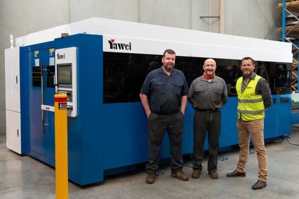 Left to right: Jeff Tighe, Rod Tighe, David Macdonald (Applied Machinery)