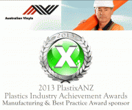 Australian Vinyls Sponsor Manufacturing & Best Practices category for Plastics Industry Achievement Awards