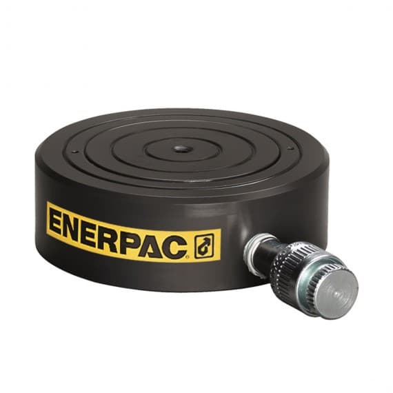 CULP Series locknut cylinderCYLINDERS BRING A LIFT TO AGGRESSIVE MANUFACTURING ENVIRONMENTS Enerpac has boosted its hydraulic lifting portfolio with the addition of two series of ultra-flat high-tonnage cylinders designed for harsh conditions that require low clearance, especially in industrial maintenance and construction applications. Both rated at 700bar, the CUSP-Series has a 10 to 1000t capacity, a 7-17mm stroke and an integrated tilting function, whereas the CULP-Series has a 10 to 50t capacity, 6mm