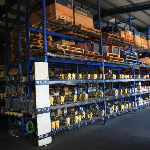 ETA’s warehouse has extensive Bonfiglioli stock
