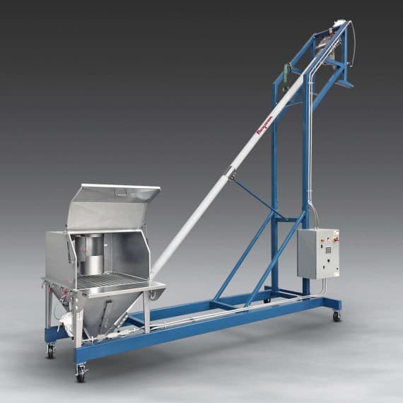 mobile flexible screw conveyor