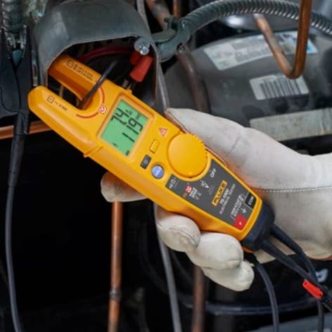 Fluke T6 tests without leads