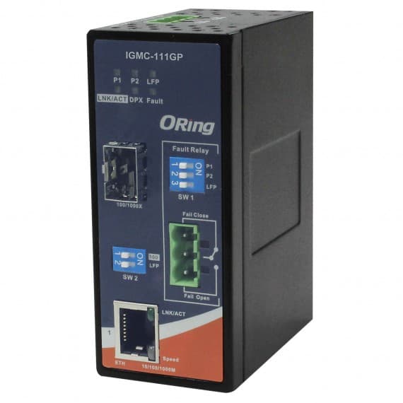 ORing IGMC-111GP industrial-grade Gigabit Ethernet convertor
