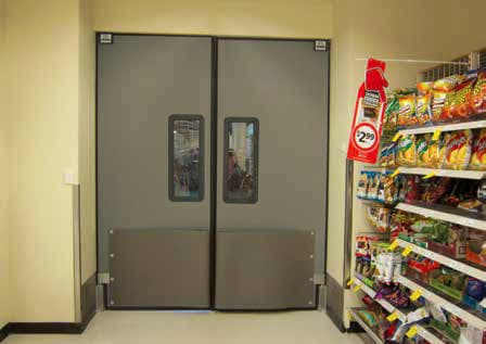 Smooth operation, insulated Traffic Swing Doors from MTI Qualos