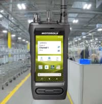 The Mototrbo Ion smart radio is designed for the manufacturing industry to meet greater need for collaboration and productivity tools and simple, reliable voice, video and data communications.