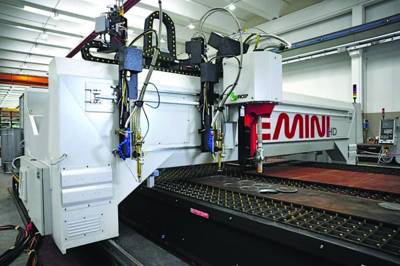 Innovative … the twin gantry Gemini CNC plate processing and profiling machine