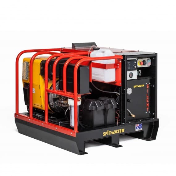 Silent DieselDIESEL-POWERED PRESSURE CLEANER IS A QUIET ACHIEVER The latest model of high-pressure water cleaner from Spitwater uses a “silent” diesel engine to provide industrial-grade cleaning performance in applications where noise might be a problem. Designed and built at Spitwater’s Albury manufacturing plant, the Model SW15200DES Silent Diesel delivers 15L/min hot or cold water flow at 200bar pressure in a self-contained, portable machine. Like all Spitwater machines, the new unit is based on a th