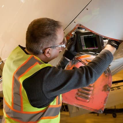 Olympus ultrasonic flaw detector