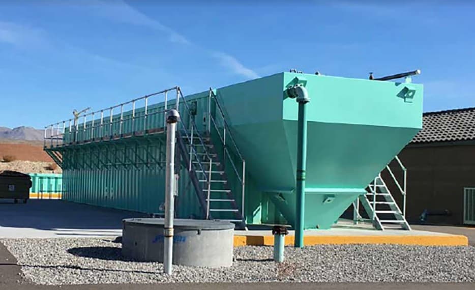 The FAST System, which can also be housed in a container. Bolt-on additions can cope with hundreds of extra workers or visitors