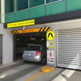Secure carpark doors