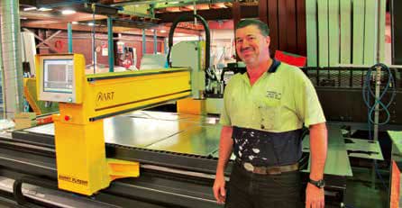 Rod Peters with his ART CNCXRP4800 plasma cutter