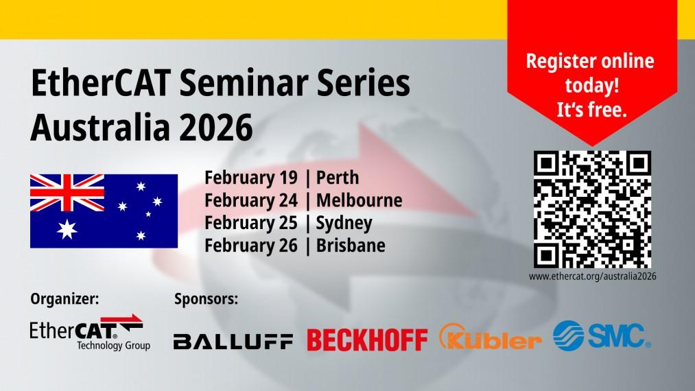 EtherCAT Technology Group (ETG) Seminar Series – Australia, 2026 ...